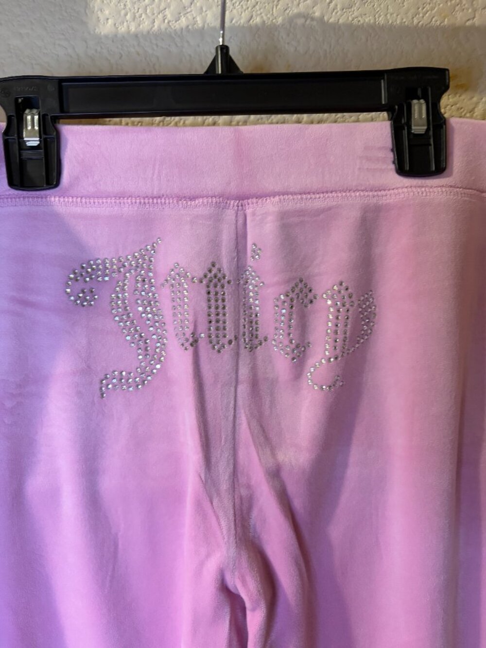Juicy Couture Pink Velour Tracksuit Hoodie Pants Set Large NWT - Picture 7 of 8